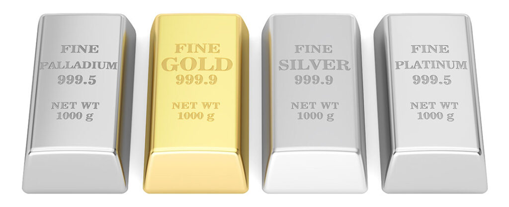 Goldrechner Gold, Silber, Platinum, Palladium Wert berechnen